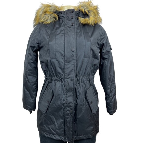 Urban Republic Girls Black Jacket With Pockets & Elastic Waist Size M 10/12 - Picture 1 of 11